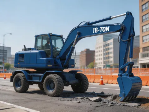 Hyundai HW180 wheeled excavator