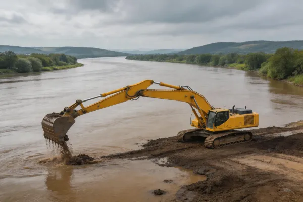 Dredging excavator
