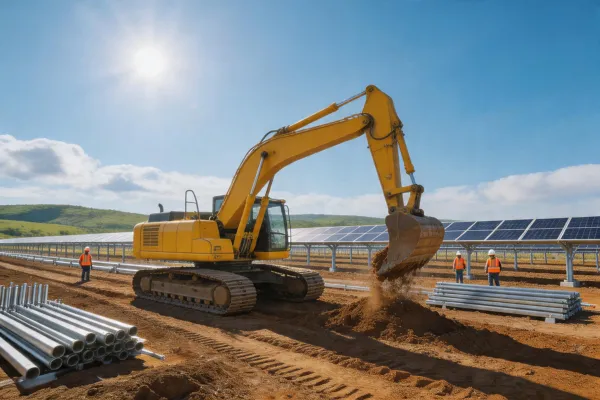 Renewable energy excavator