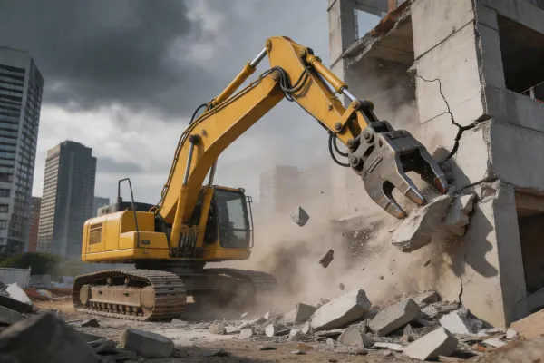 Demolition excavator