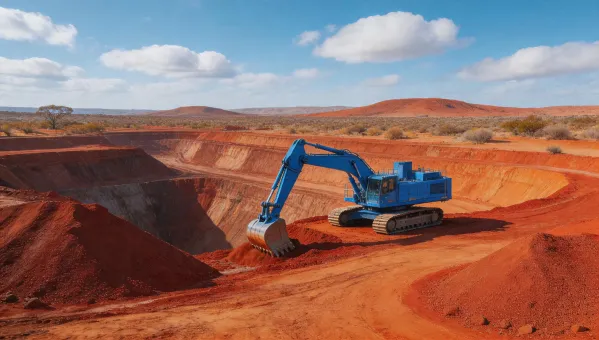 Mining excavator operation