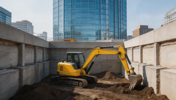 Urban construction excavator